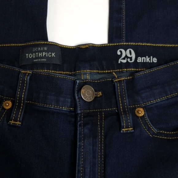 J.Crew Toothpick Ankle Jean's size 29 - Picture 2 of 4